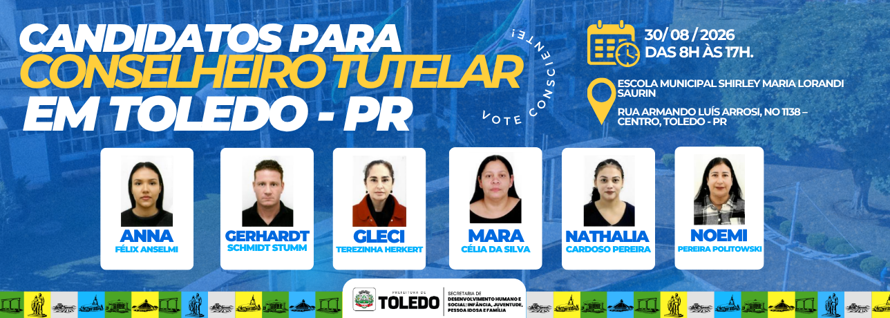 Eleição suplementar para Conselheiro Tutelar em Toledo-PR