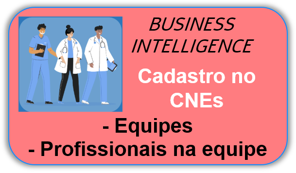 Profissionais por equipe no CNES