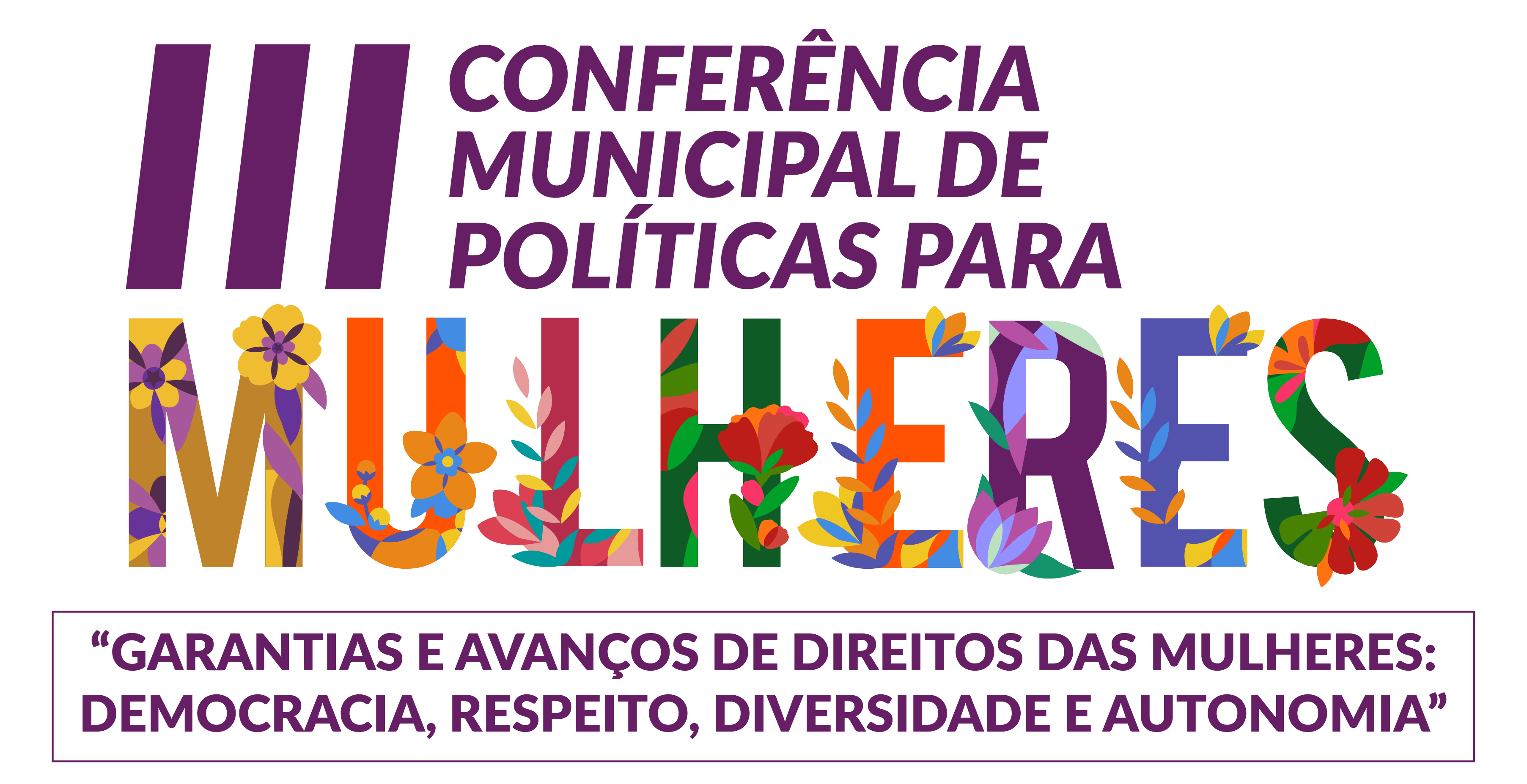 Logo 3a conferencia municipal de politicas para mulheres