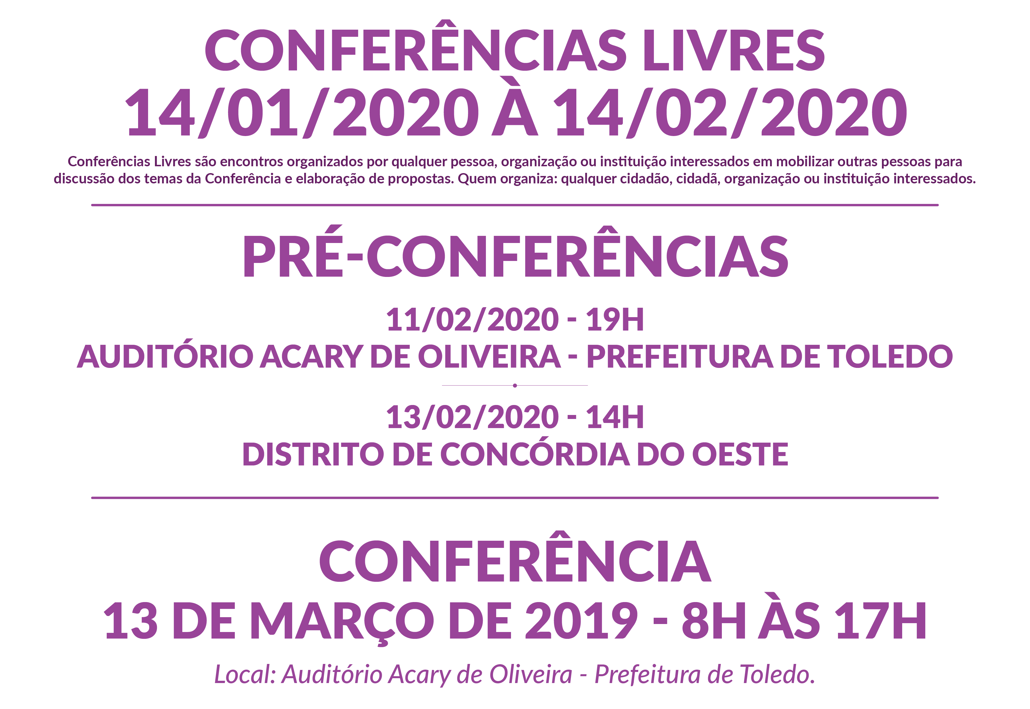 Logo 3a conferencia municipal de politicas para mulheres