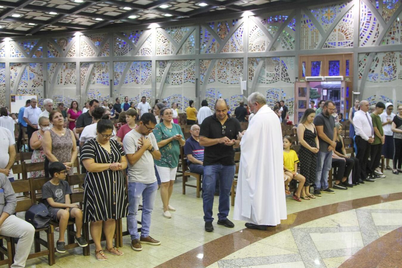 Momentos de fé: missa e culto fizeram parte comemorações dos 70 Anos