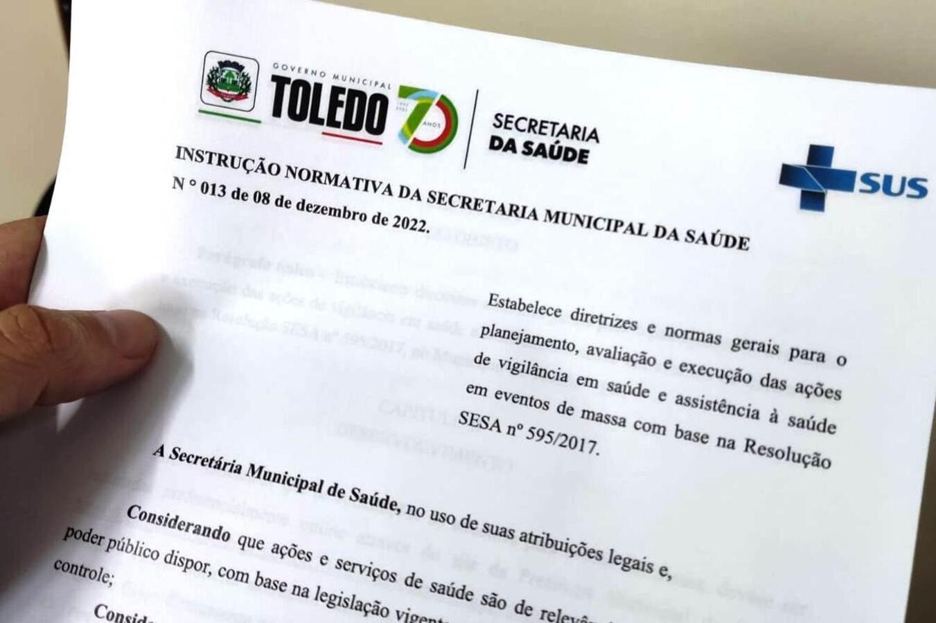 Instrução Normativa da Secretaria Municipal de Saúde Nº 013/2022 simplifica a aplicação da Resolução Sesa Nº 595/2017 sobre eventos em massa 