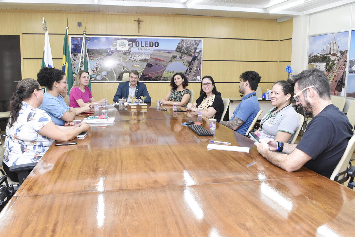 Sanção de lei garante benefício aos servidores da alta complexidade do SUAS. (Carlos Rodrigues/Prefeitura de Toledo)