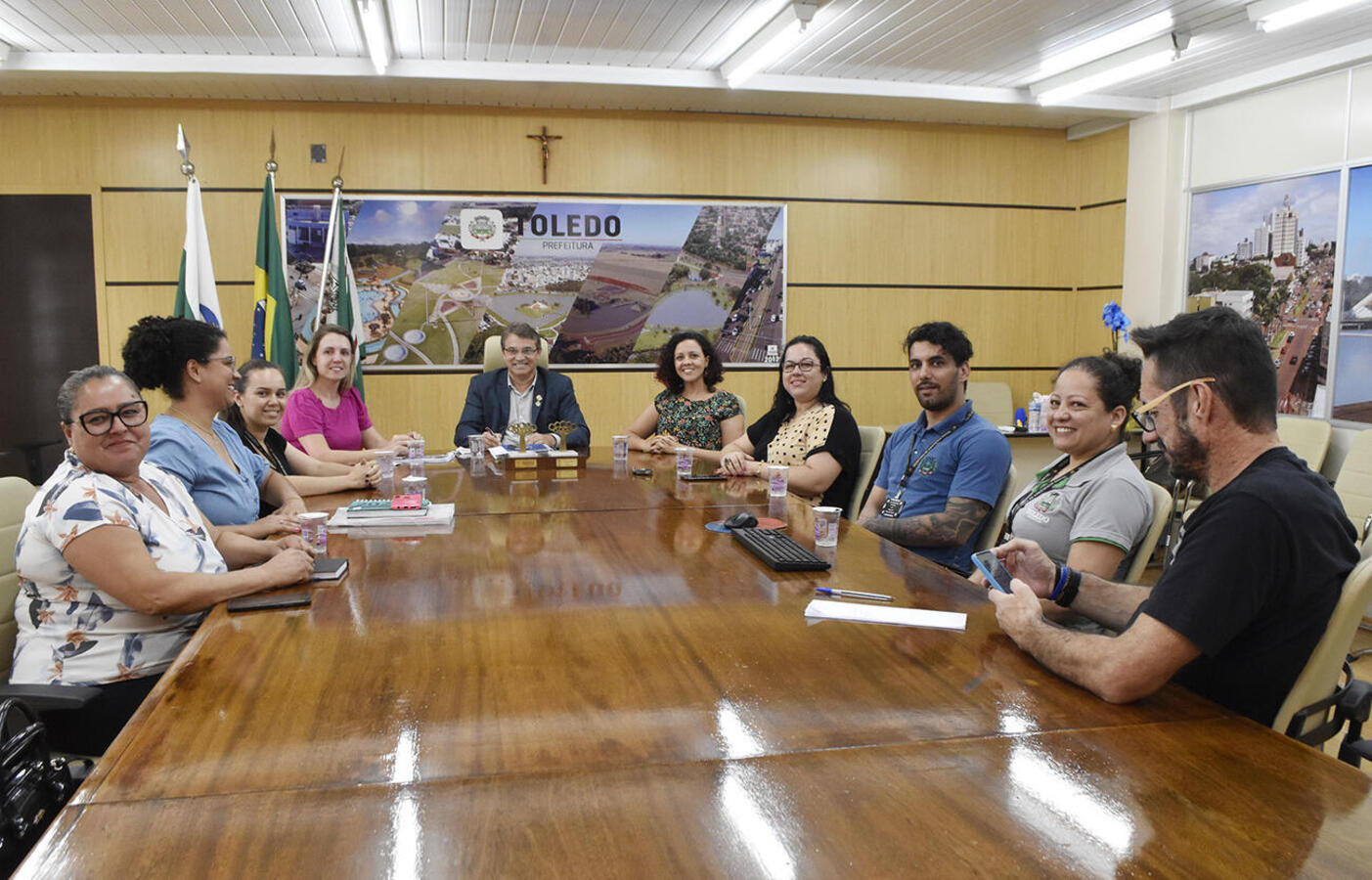 Sanção de lei garante benefício aos servidores da alta complexidade do SUAS. (Carlos Rodrigues/Prefeitura de Toledo)