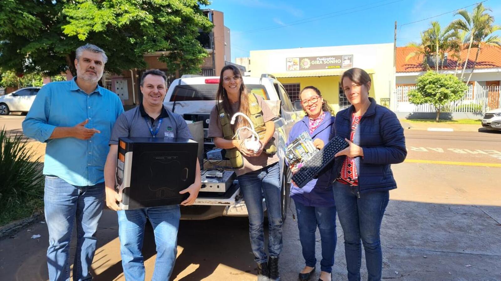 O Núcleo dos Objetivos de Desenvolvimento Sustentável (Núcleo ODS) de Toledo realizou campanha “Eletrônico Não é Lixo” e fez uma Blitz da Sustentabilidade