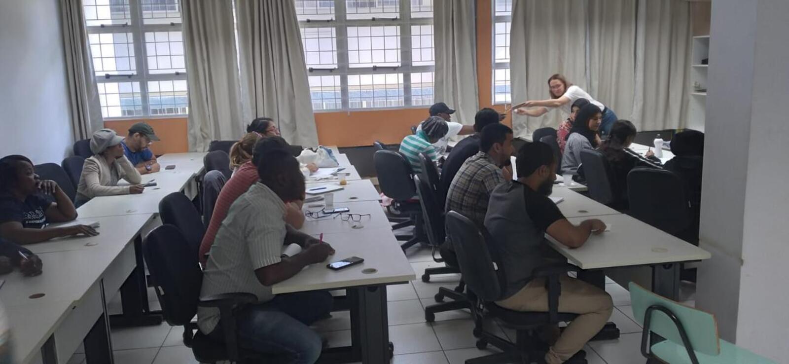 Na primeira edição, 25 imigrantes de seis países diferentes participaram das aulas de Língua Portuguesa