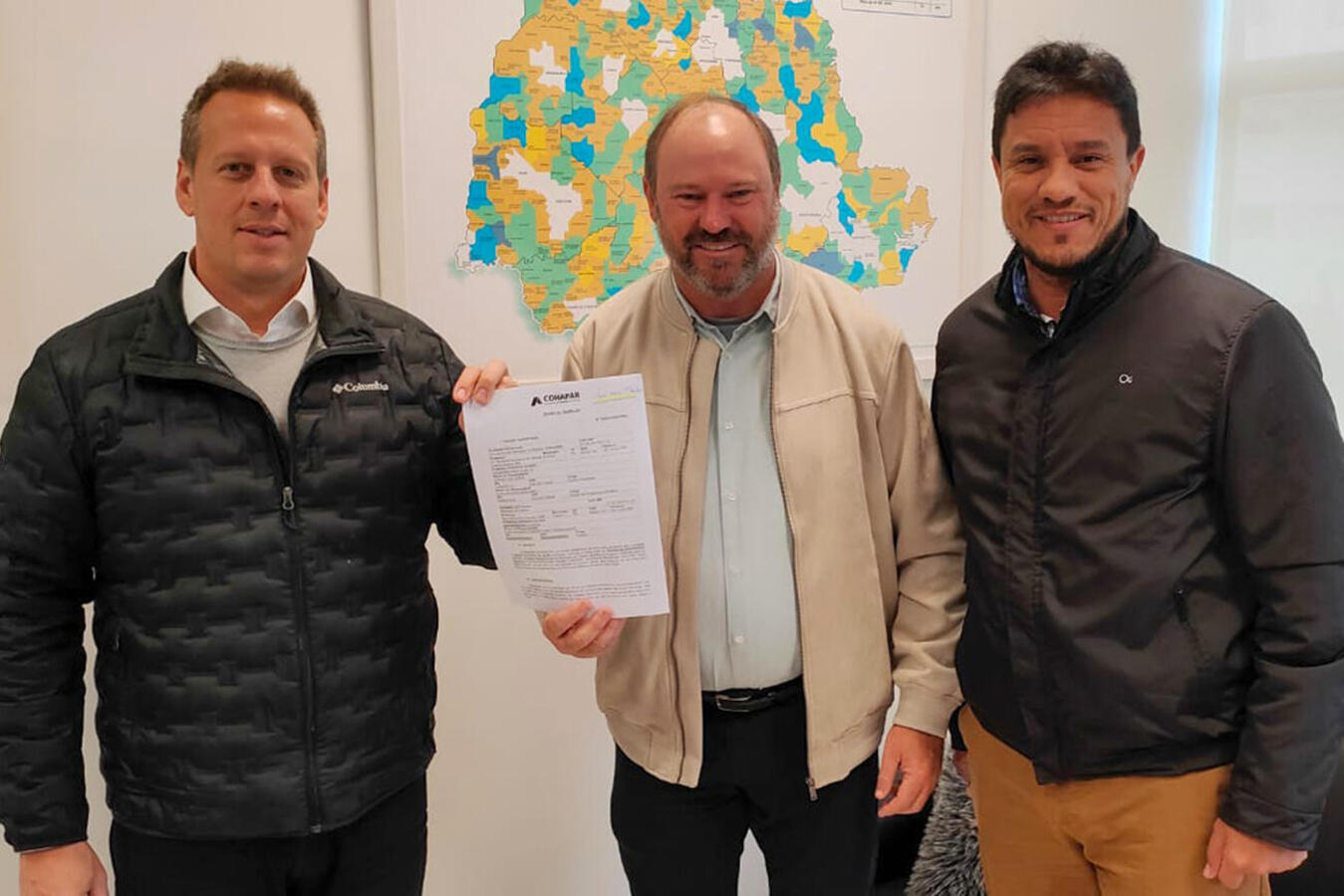 Assunto pautou encontro na manhã desta quarta-feira (14), em Curitiba, entre o vice-prefeito de Toledo e o diretor de Programas e Projetos da companhia