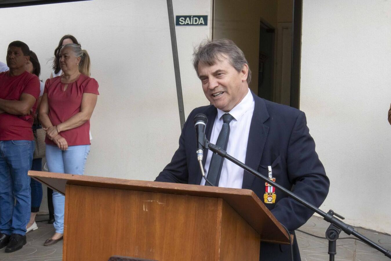 Honraria foi entregue a Beto Lunitti e outras autoridades na manhã desta quinta (31) durante celebração alusiva ao 18º aniversário do BPM