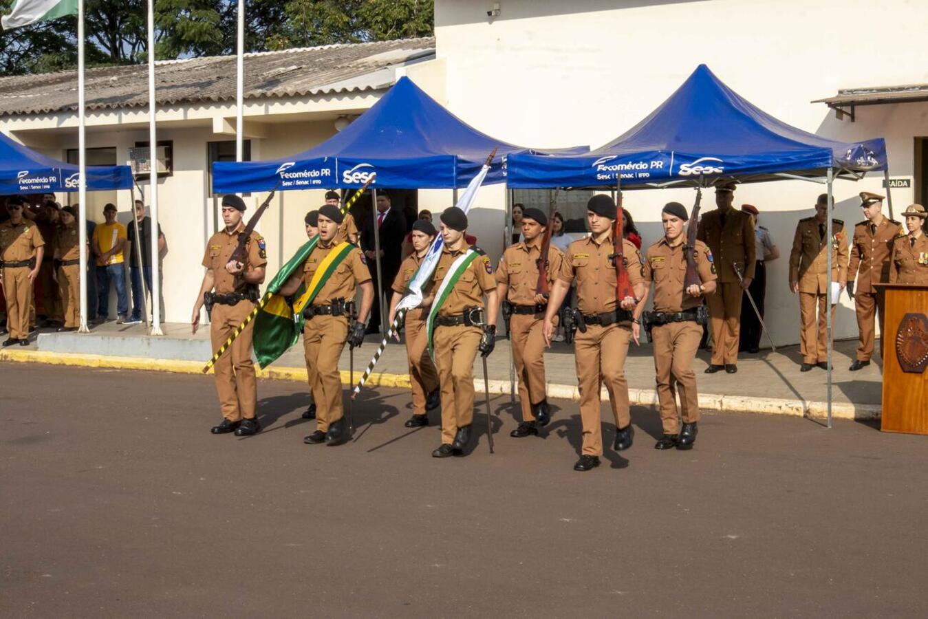 Honraria foi entregue a Beto Lunitti e outras autoridades na manhã desta quinta (31) durante celebração alusiva ao 18º aniversário do BPM