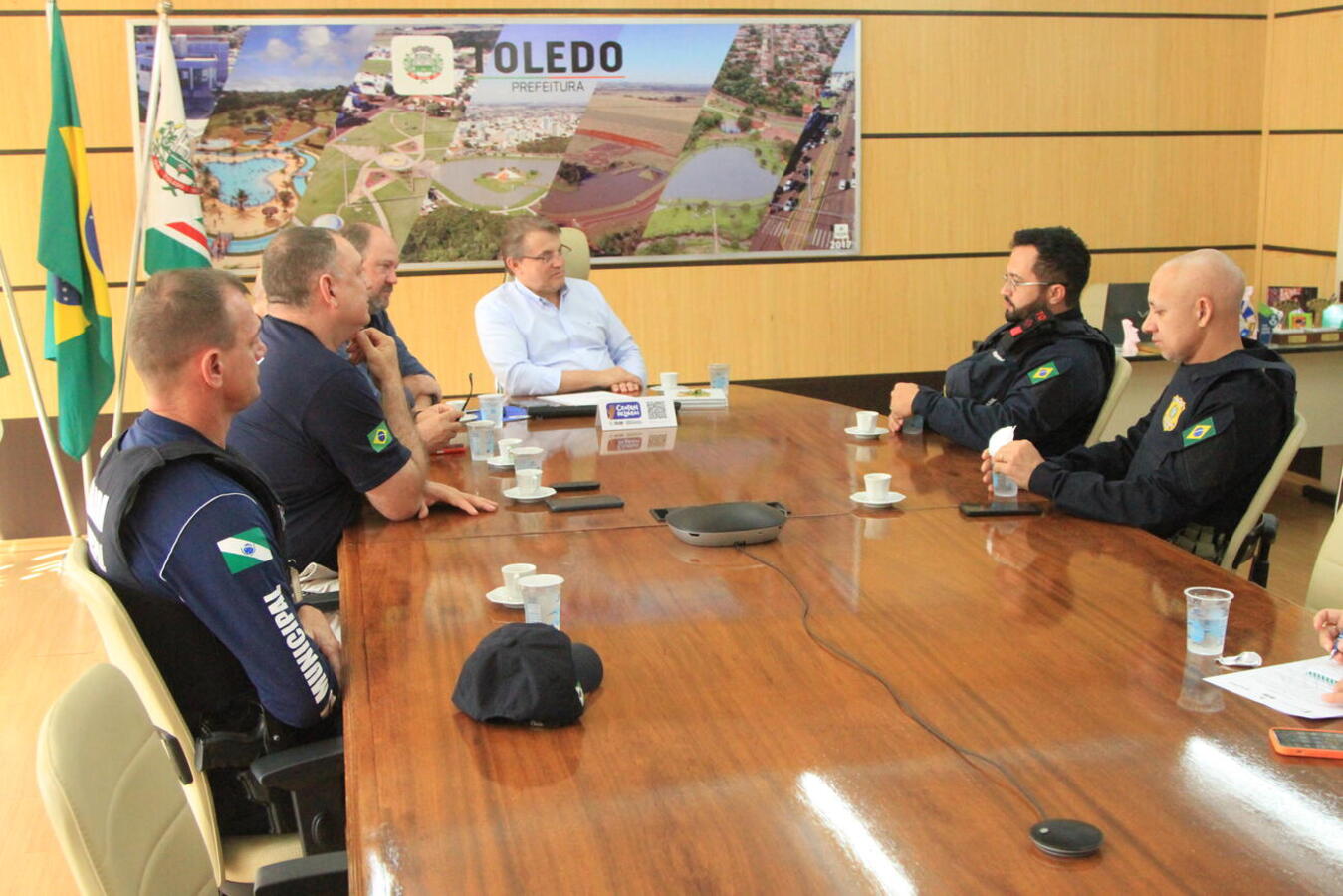 Comando regional da PRF é recepcionado na Prefeitura de Toledo
