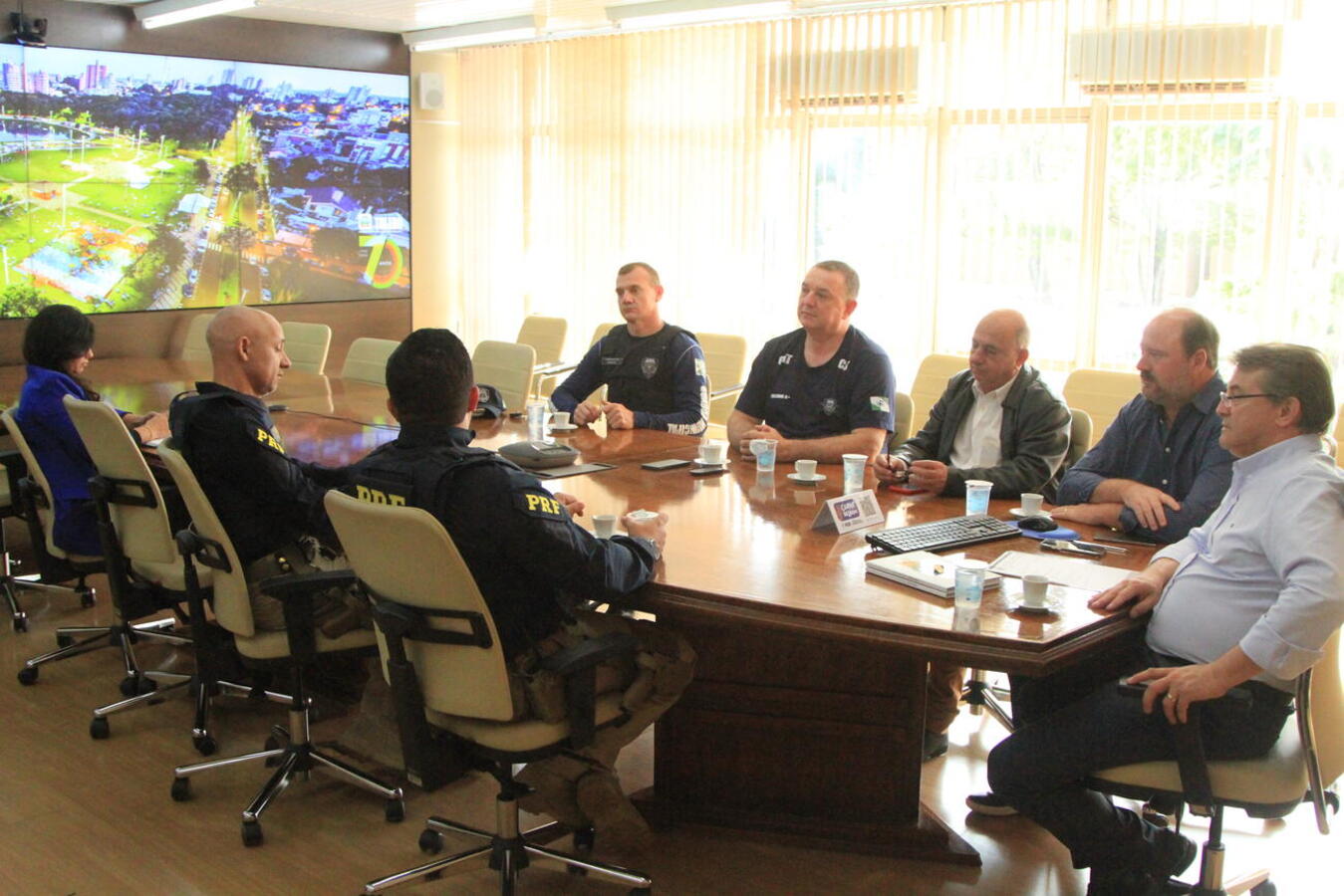 Comando regional da PRF é recepcionado na Prefeitura de Toledo
