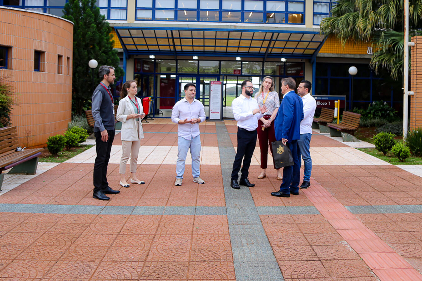 PUCPR Toledo recebe visita do prefeito e do presidente da Câmara Municipal de Toledo
