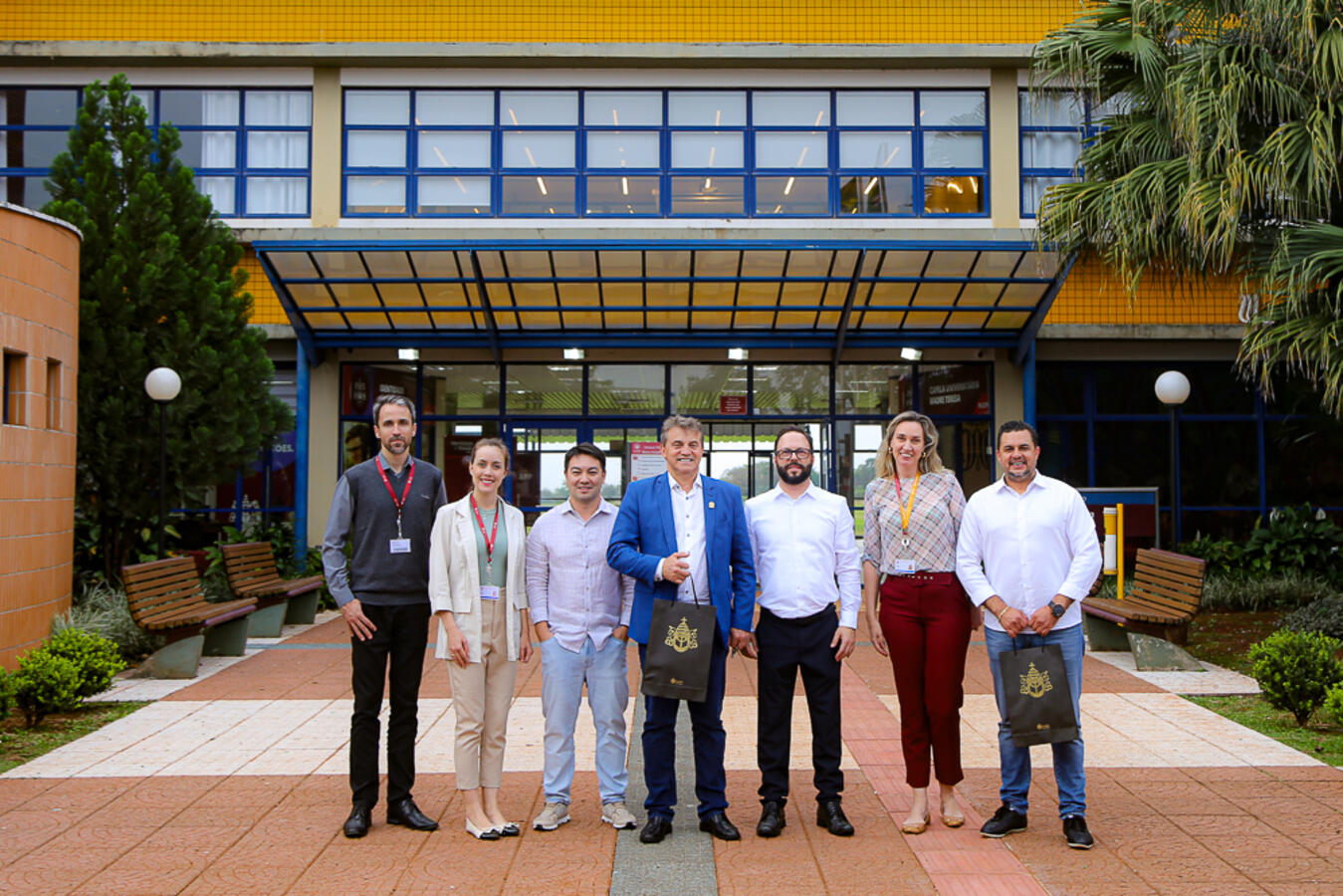 PUCPR Toledo recebe visita do prefeito e do presidente da Câmara Municipal de Toledo