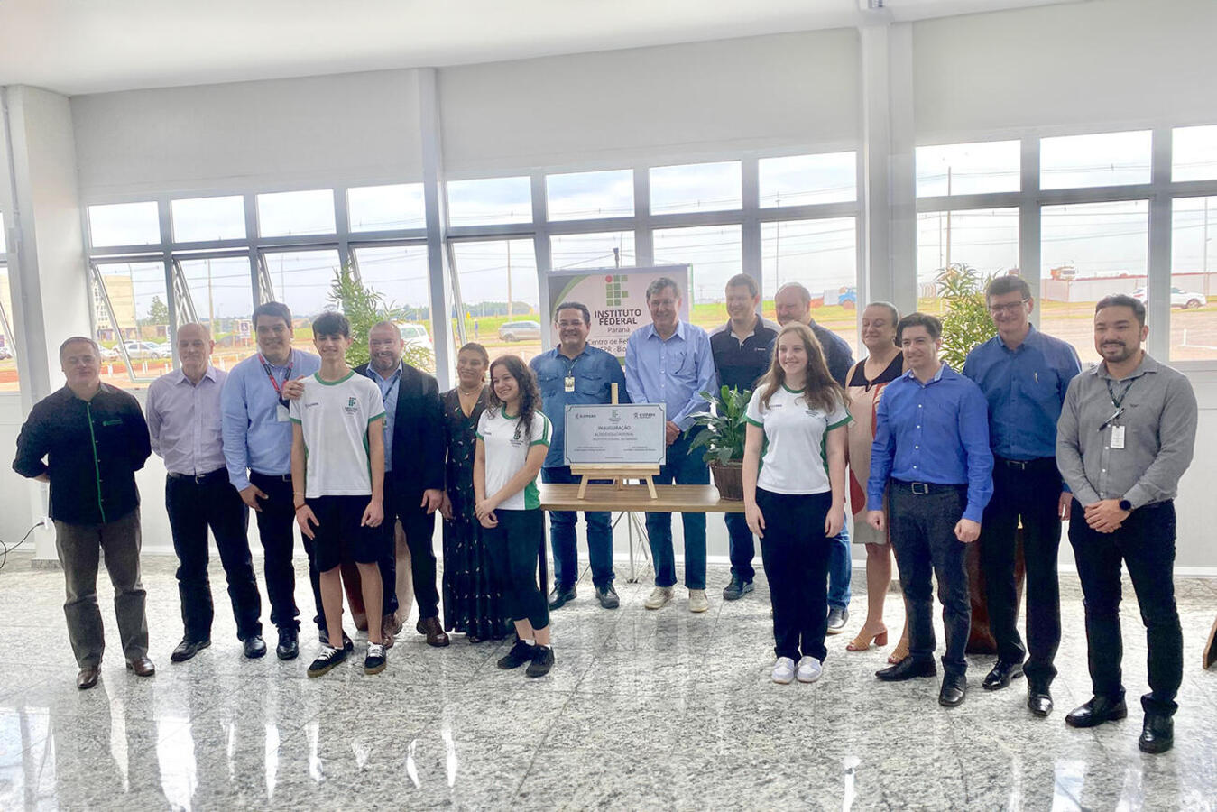 Vice-prefeito e secretária da Educação estiveram, na manhã desta terça (19), em entrega da obra que marca a celebração dos 4 anos da instituição no parque tecnológico