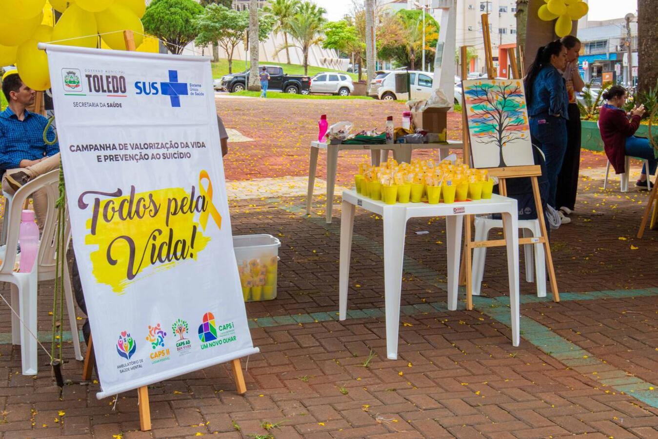 Diversas atividades foram realizadas durante o Setembro Amarelo como forma de valorizar a vida e divulgar a rede de proteção e apoio contra o suicídio