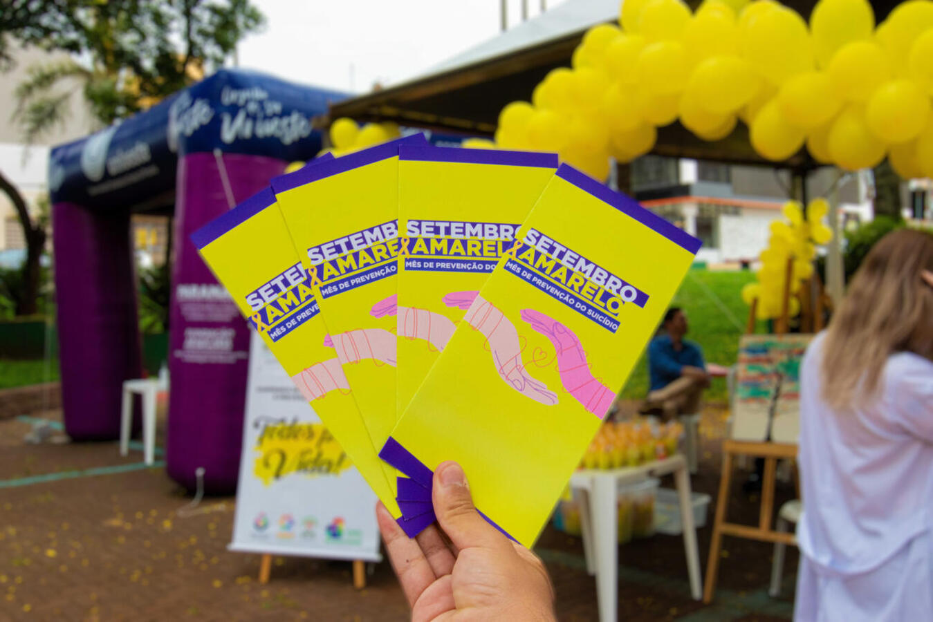 Diversas atividades foram realizadas durante o Setembro Amarelo como forma de valorizar a vida e divulgar a rede de proteção e apoio contra o suicídio