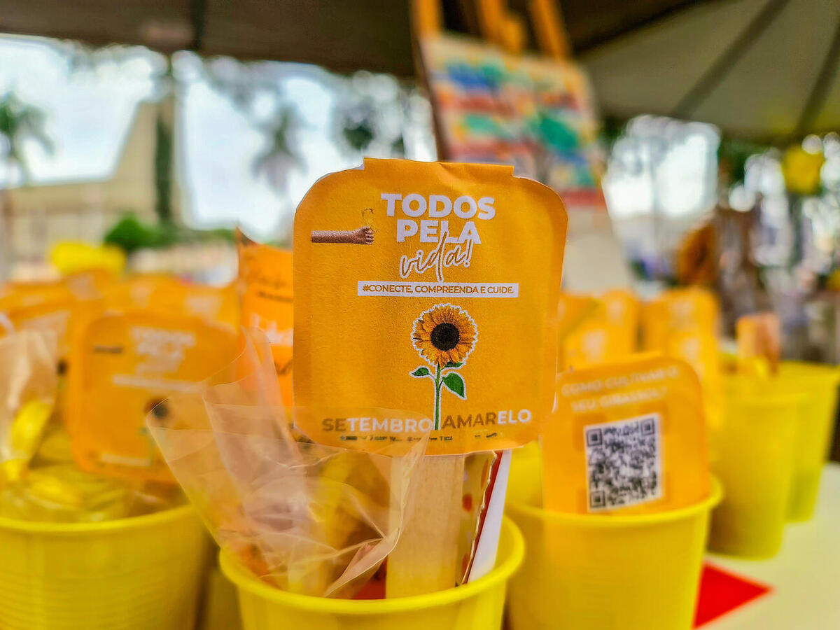 Diversas atividades foram realizadas durante o Setembro Amarelo como forma de valorizar a vida e divulgar a rede de proteção e apoio contra o suicídio