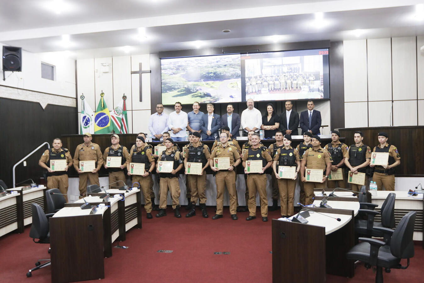 Moções destacam atuação de PM’s em Toledo e lembram trajetória