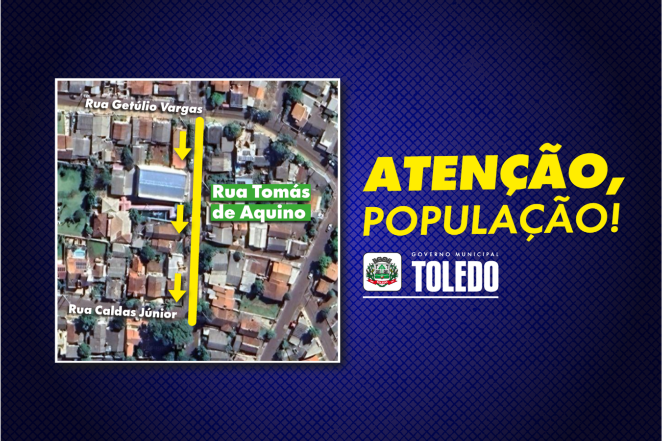 Rua Tomás de Aquino terá trecho de sentido único a partir da próxima segunda-feira
