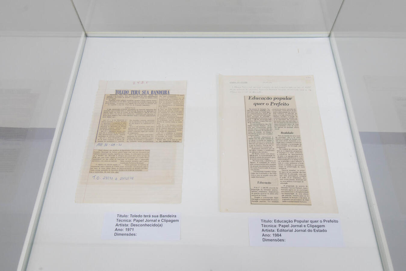Até 15 de março, público que visita o espaço poderá ver em detalhes 24 documentos, artes, fotografias e textos que traduzem os 71 anos da História do município