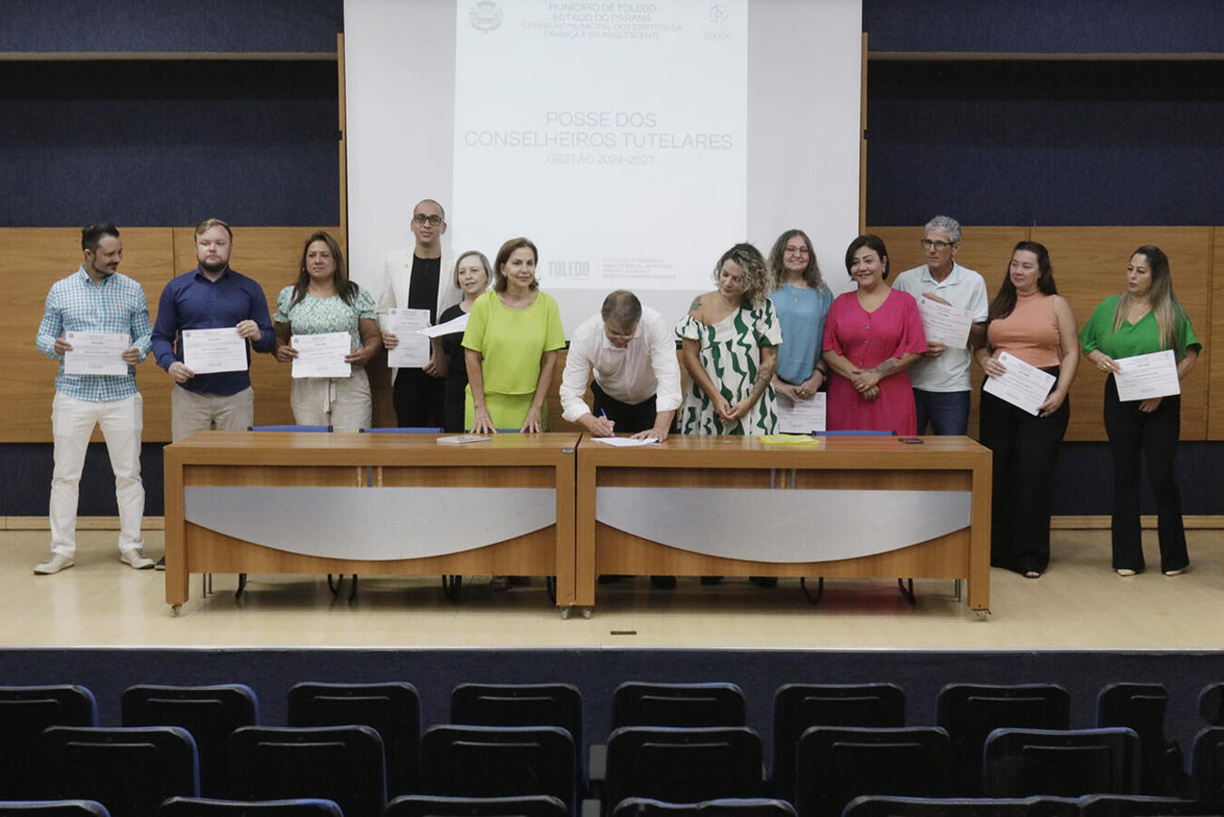 Ato ocorrido na manhã desta quarta-feira (10) no Auditório Acary Oliveira investe dez candidatos escolhidos pela comunidade em pleito realizado em outubro de 2023