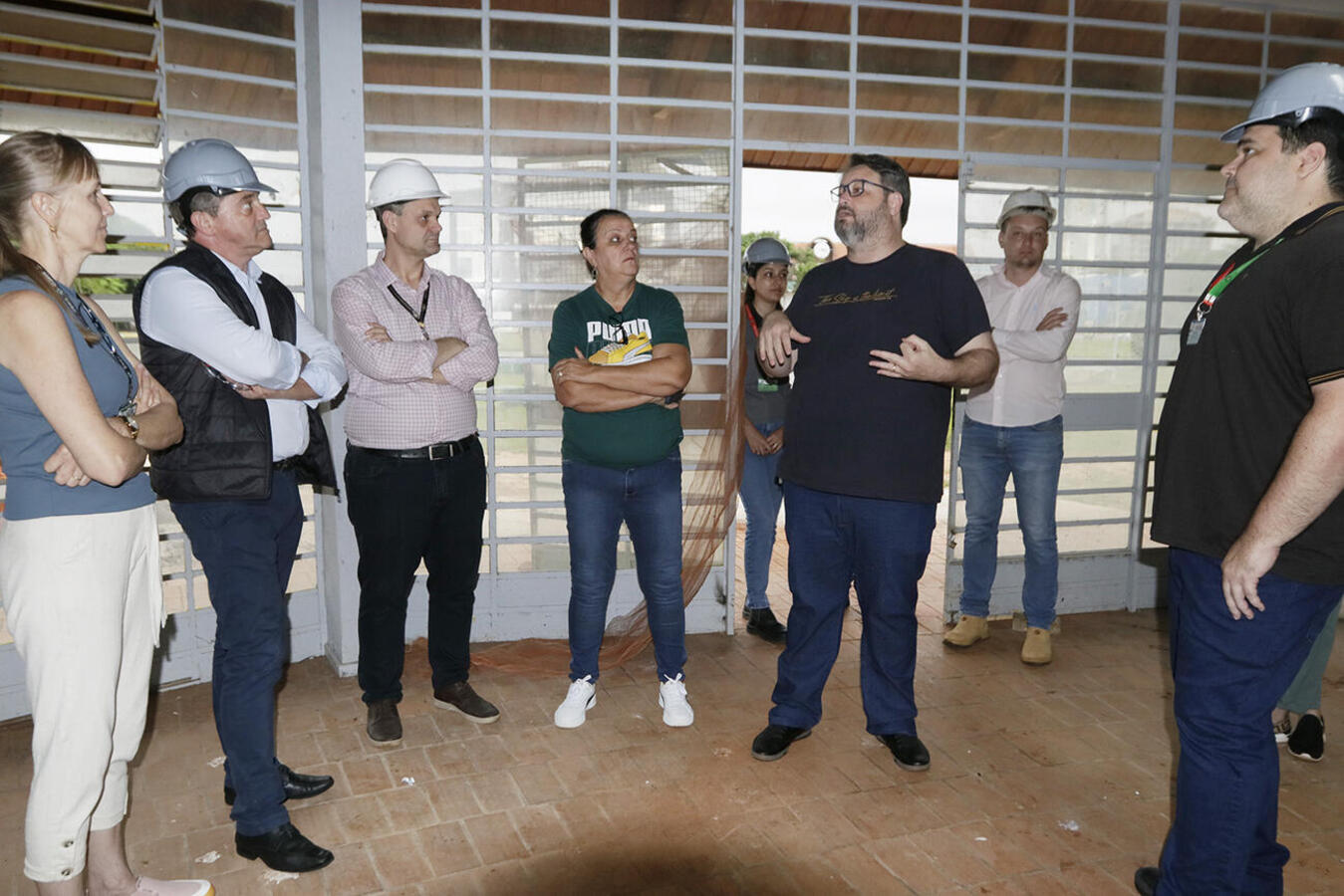 Representantes da Prefeitura e da UTFPR visitam obras da nova Usina do Conhecimento