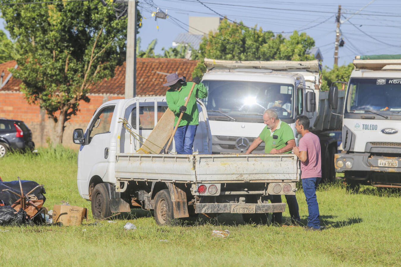 Ecoponto do Fachini retira 155 toneladas de materiais inservíveis dos quintais