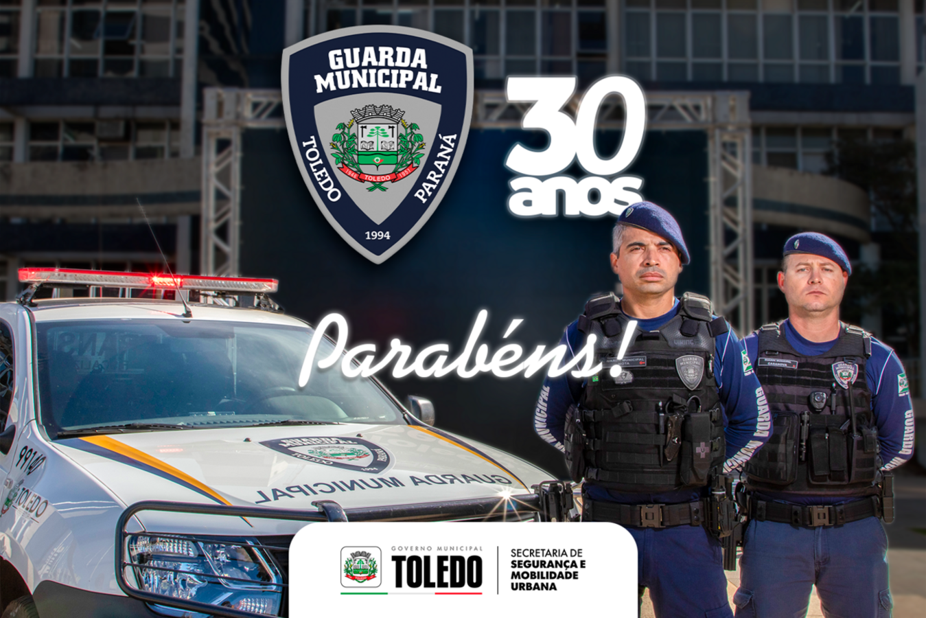 Órgão auxiliar das forças de segurança, corporação foi criada pela Lei 1.764/1994, com o objetivo de zelar pelo patrimônio público municipal e proteger a população