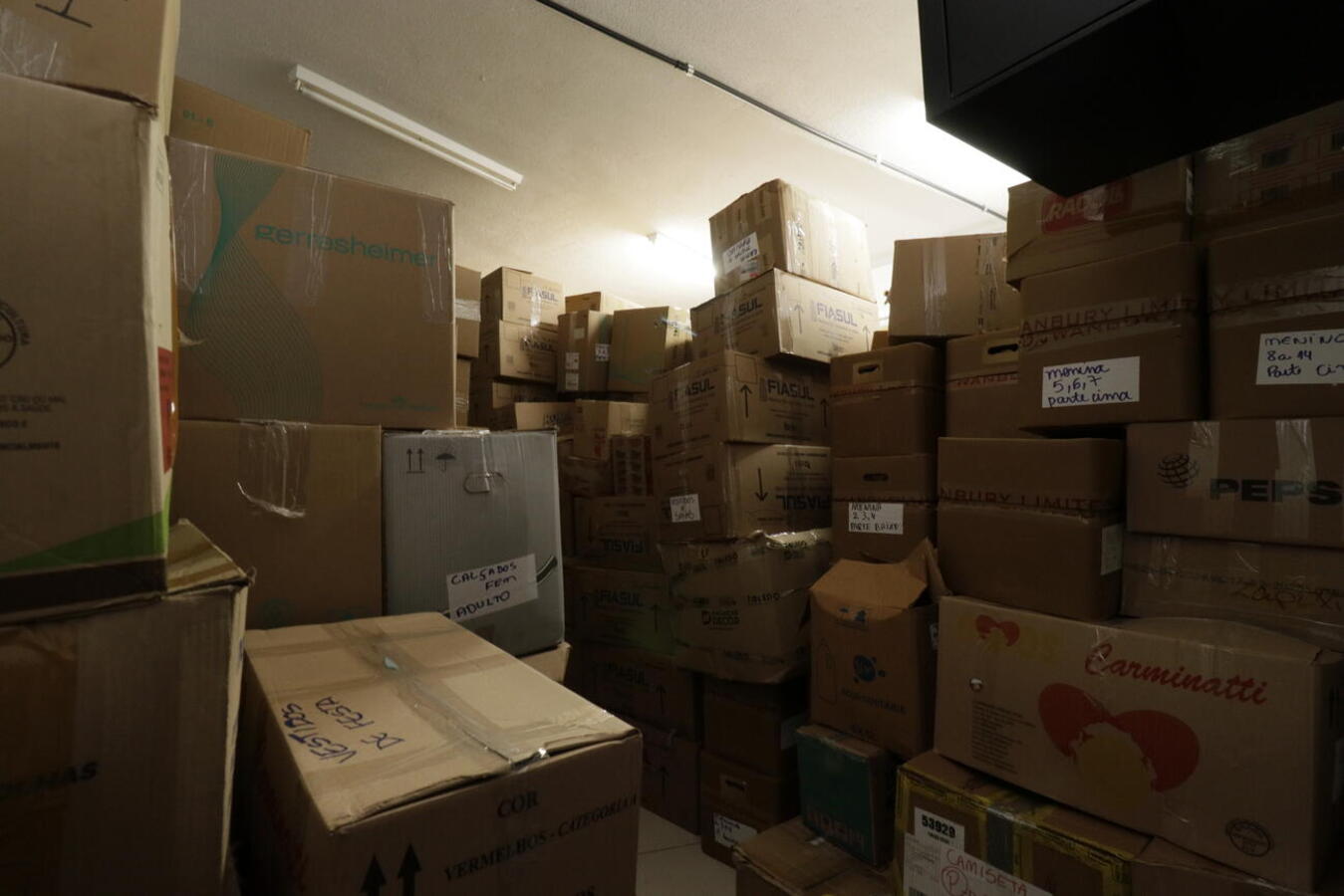 Mobilização que ocorreu no Centro de Eventos Ismael Sperafico teve o objetivo de facilitar a logística de distribuição assim que donativos chegarem ao RS 