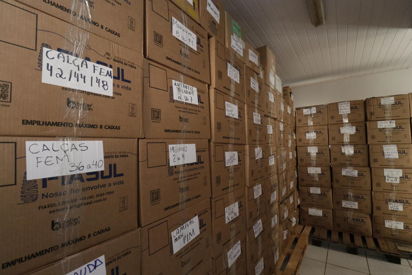 Mobilização que ocorreu no Centro de Eventos Ismael Sperafico teve o objetivo de facilitar a logística de distribuição assim que donativos chegarem ao RS 