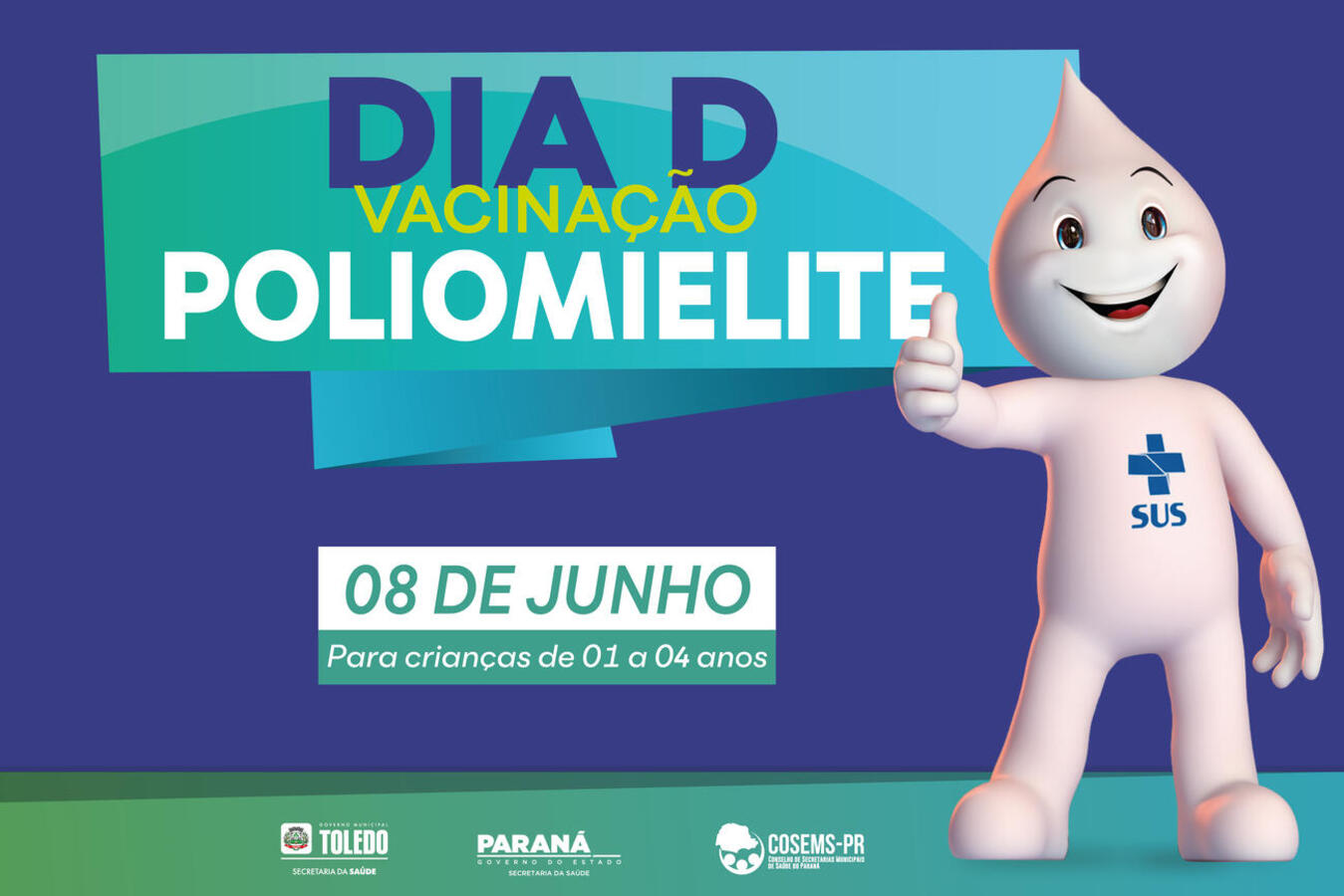 Sábado, 8 de junho, acontece o Dia D, com atendimento em diversos pontos. A campanha segue até dia 14 nas unidades básicas de saúde