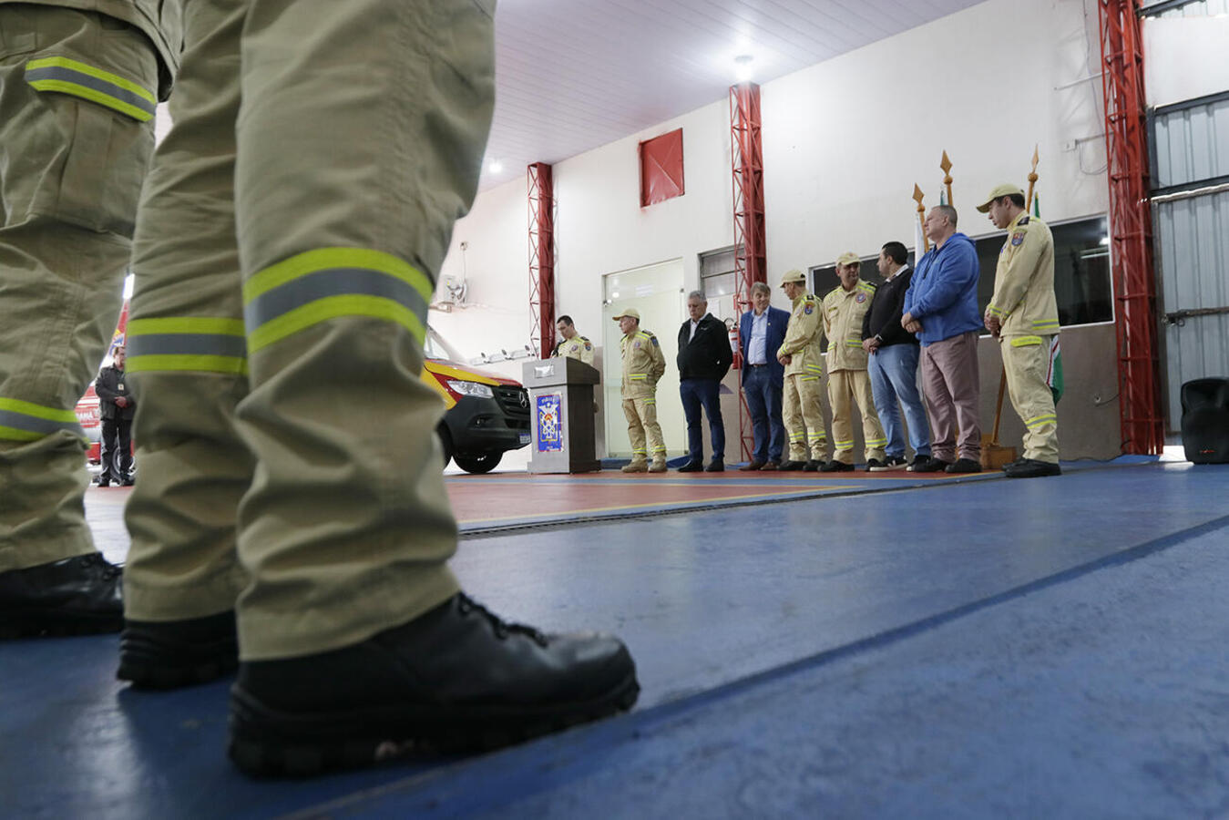 Durante a cerimônia de entrega da nova ambulância no Corpo de Bombeiros foi divulgado a diminuição de acidentes de trânsito em Toledo