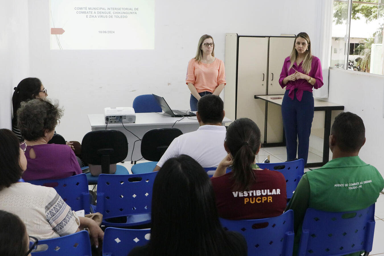 Encontro no Centro Municipal de Controle e Endemias, na tarde de terça (18), teve apresentação de atividades e dados epidemiológicos em nível local e estadual