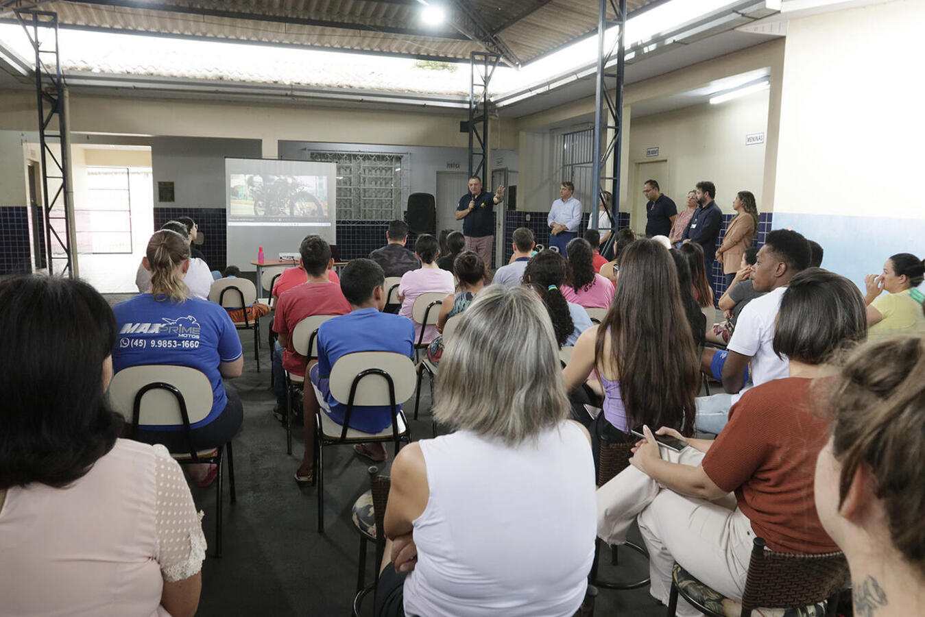 Detalhes sobre tecnologia com reconhecimento facial foram apresentados hoje (20) a pais e responsáveis de alunos da escola, que aprovaram a implementação da novidade