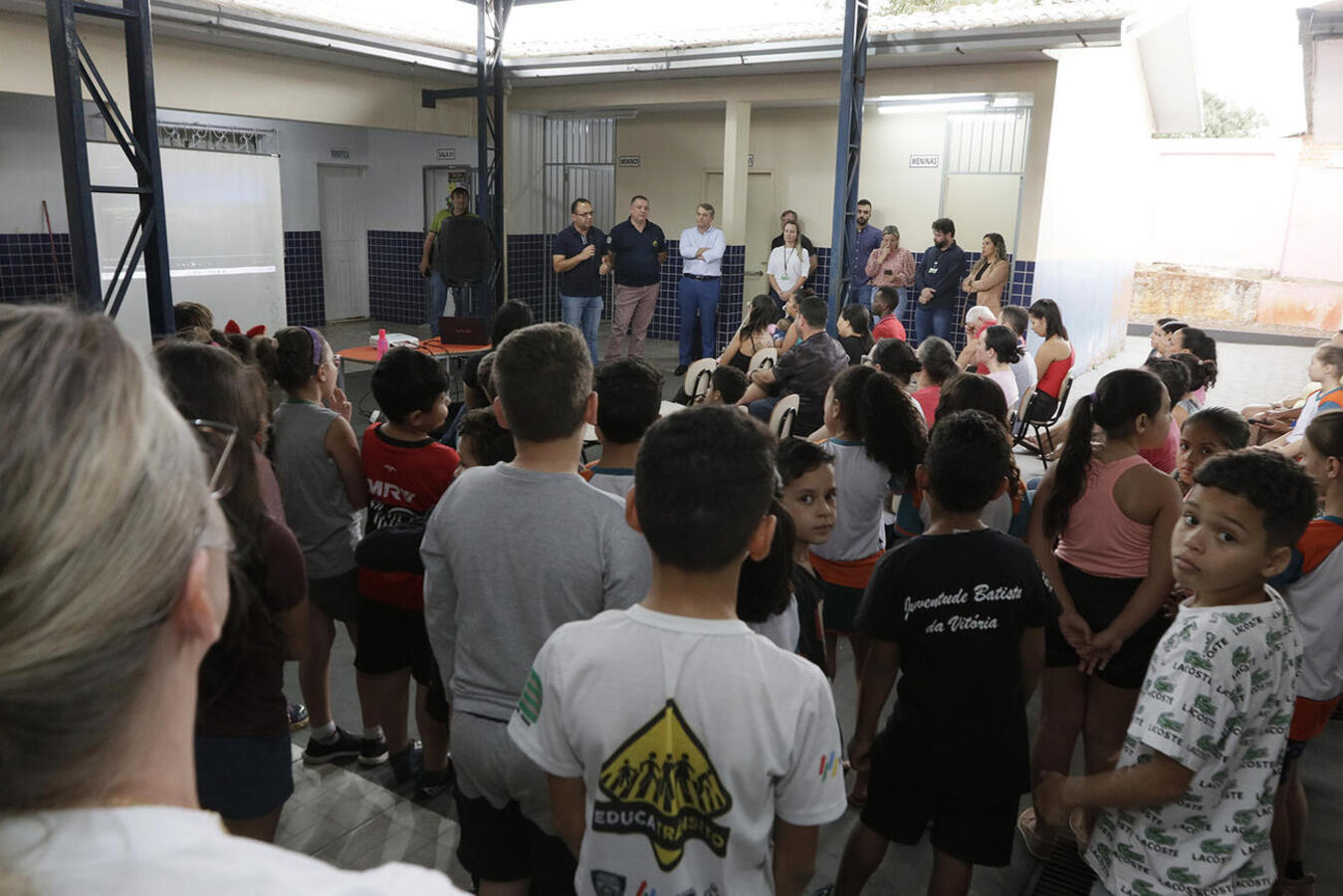 Detalhes sobre tecnologia com reconhecimento facial foram apresentados hoje (20) a pais e responsáveis de alunos da escola, que aprovaram a implementação da novidade