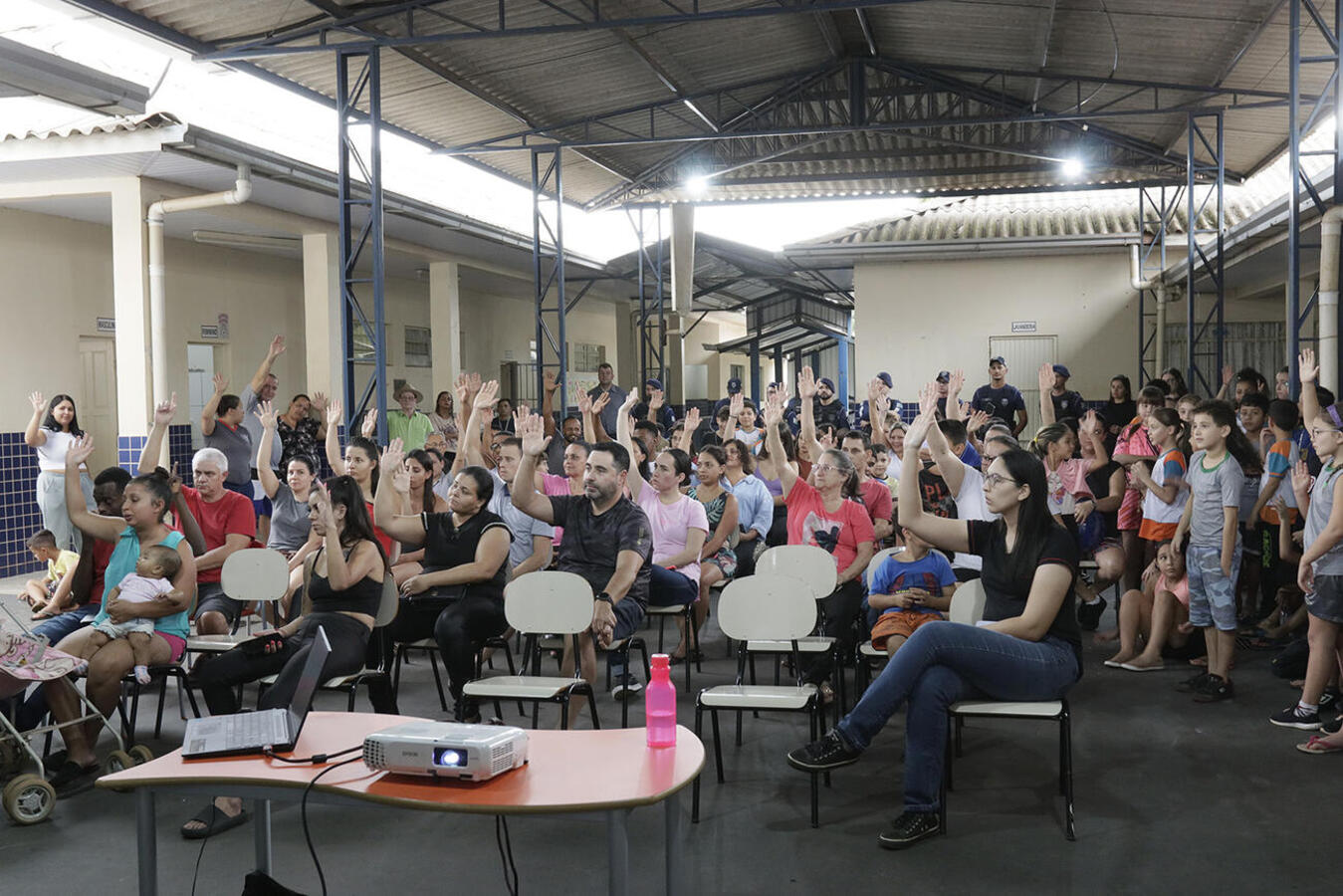 Detalhes sobre tecnologia com reconhecimento facial foram apresentados hoje (20) a pais e responsáveis de alunos da escola, que aprovaram a implementação da novidade