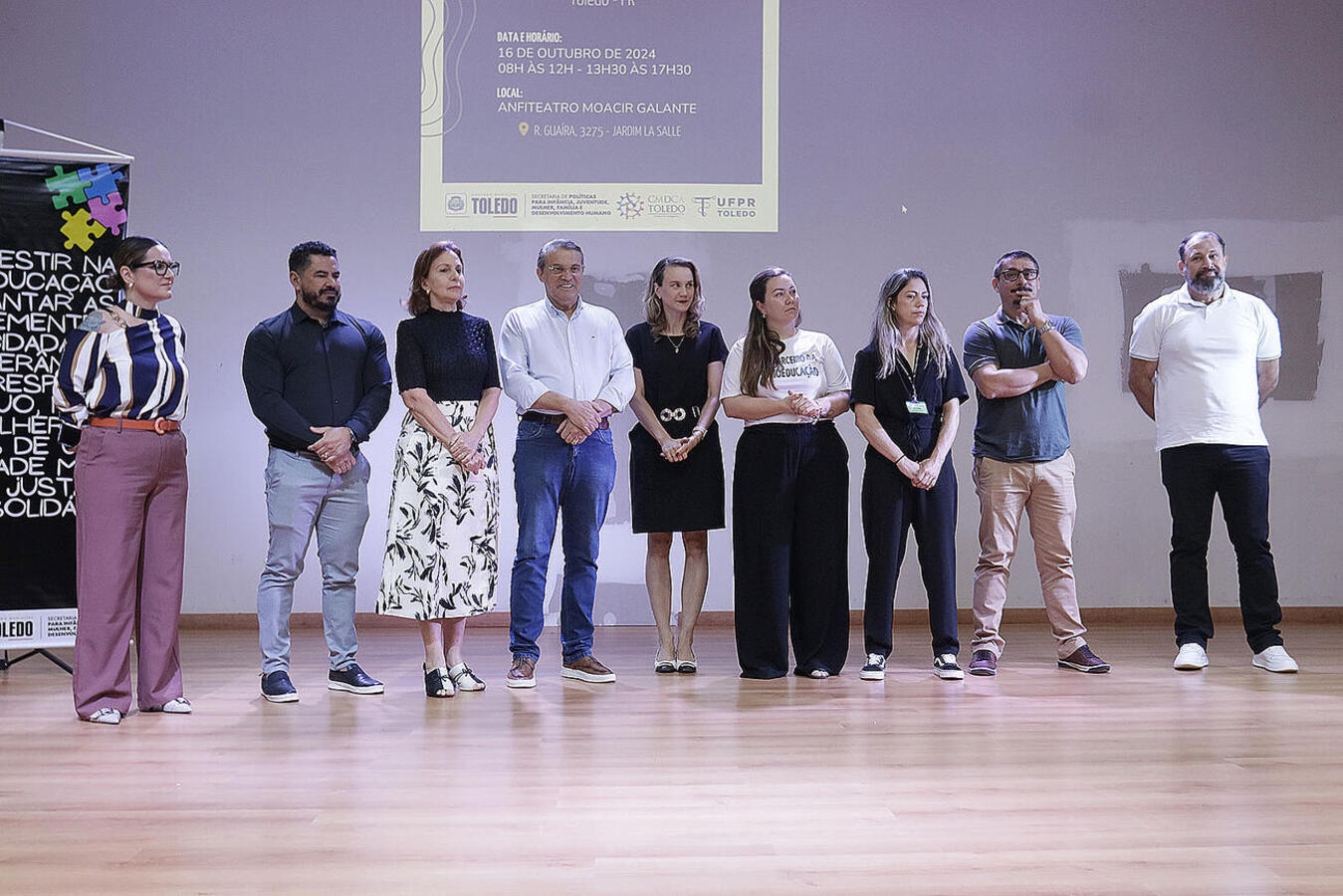 O VIII Encontro Municipal da Socioeducação foi realizado no anfiteatro Moacir Galante, anexo ao Colégio Estadual Castelo Branco (Premen)