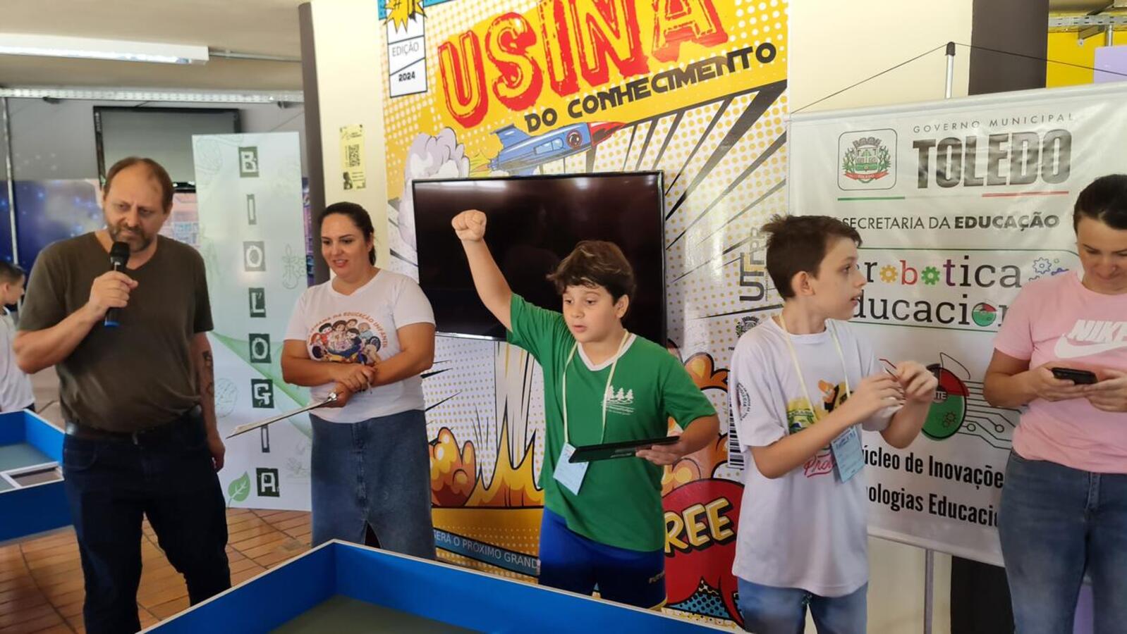 A fase final do 2º Campeonato Municipal de Robótica aconteceu nas instalações da Usina do Conhecimento, localizada na península do Parque Ecológico Diva Paim Barth