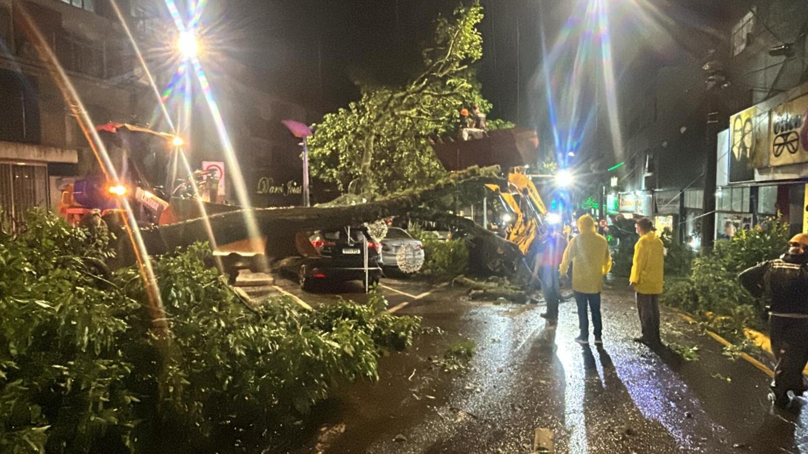 Equipes da Prefeitura de Toledo e da Defesa Civil estão desde a noite desta quinta-feira (28) trabalhando para conter os estragos em ruas, praças e prédios públicos