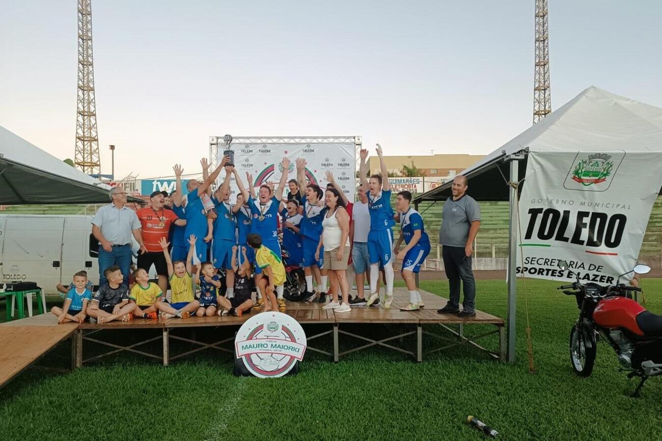 Estádio que tem o nome da data do aniversário de Toledo, recebeu, no último sábado, as decisões da principal competição de futebol sete do município
