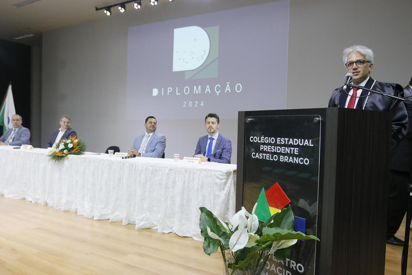 O evento aconteceu nesta terça-feira (17) no anfiteatro Moacir Galante, no Colégio Estadual Presidente Castelo Branco (Premen)