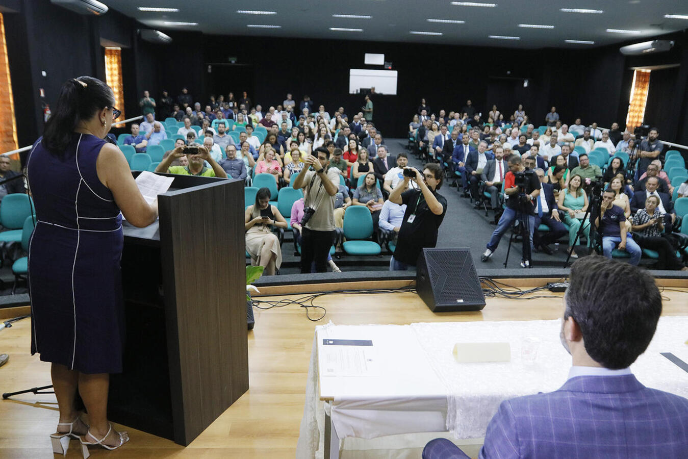 O evento aconteceu nesta terça-feira (17) no anfiteatro Moacir Galante, no Colégio Estadual Presidente Castelo Branco (Premen)