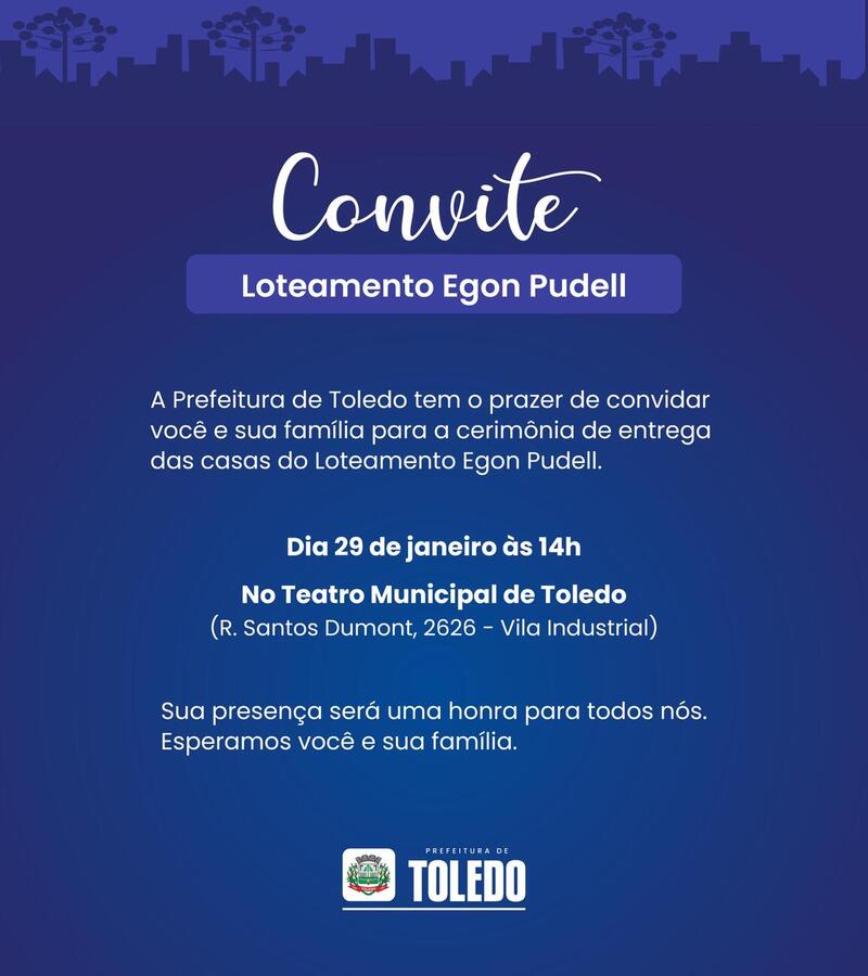 O evento contará com a presença de autoridades e das famílias contempladas