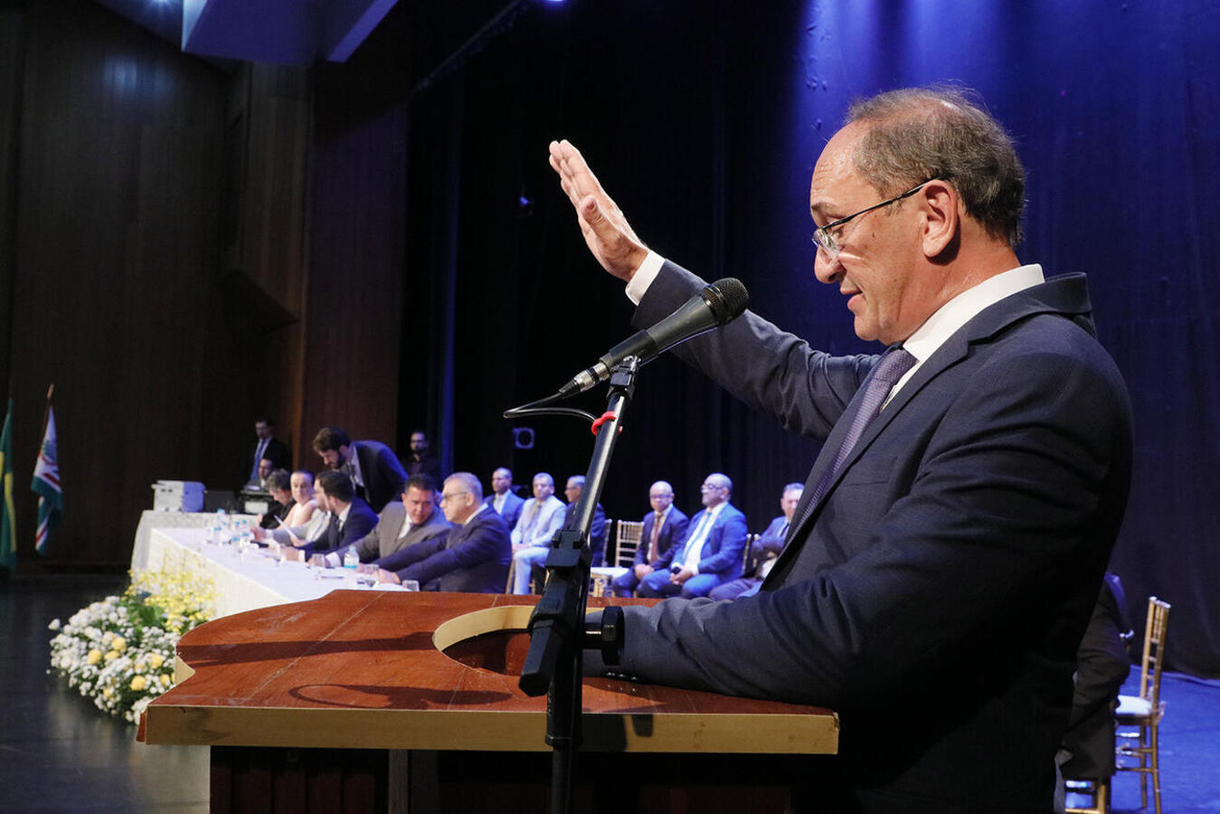 No evento, houve eleição da Mesa Diretora da Câmara Municipal e contou com a presença de diversas autoridades