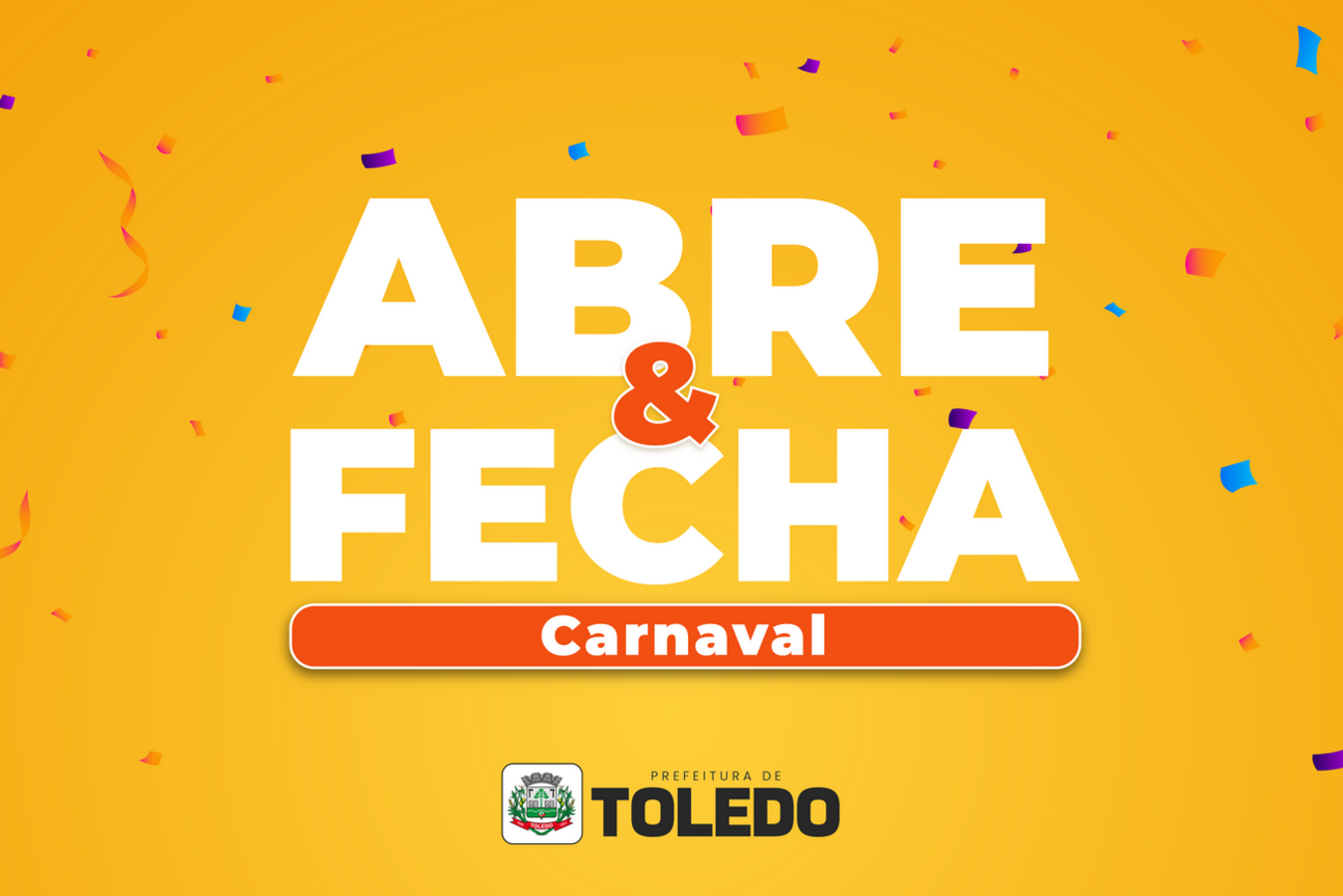 A maioria das repartições ficará fechada nos dias de Carnaval; atendimento voltará ao normal na Quarta-Feira de Cinzas (5), mas atividades essenciais serão mantidas