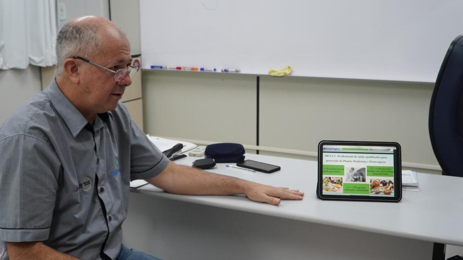 Representante da Sustentec/Itaipu se reuniu com a Secretaria de Saúde para realizar projetos de incentivo e manejo de plantas medicinais 