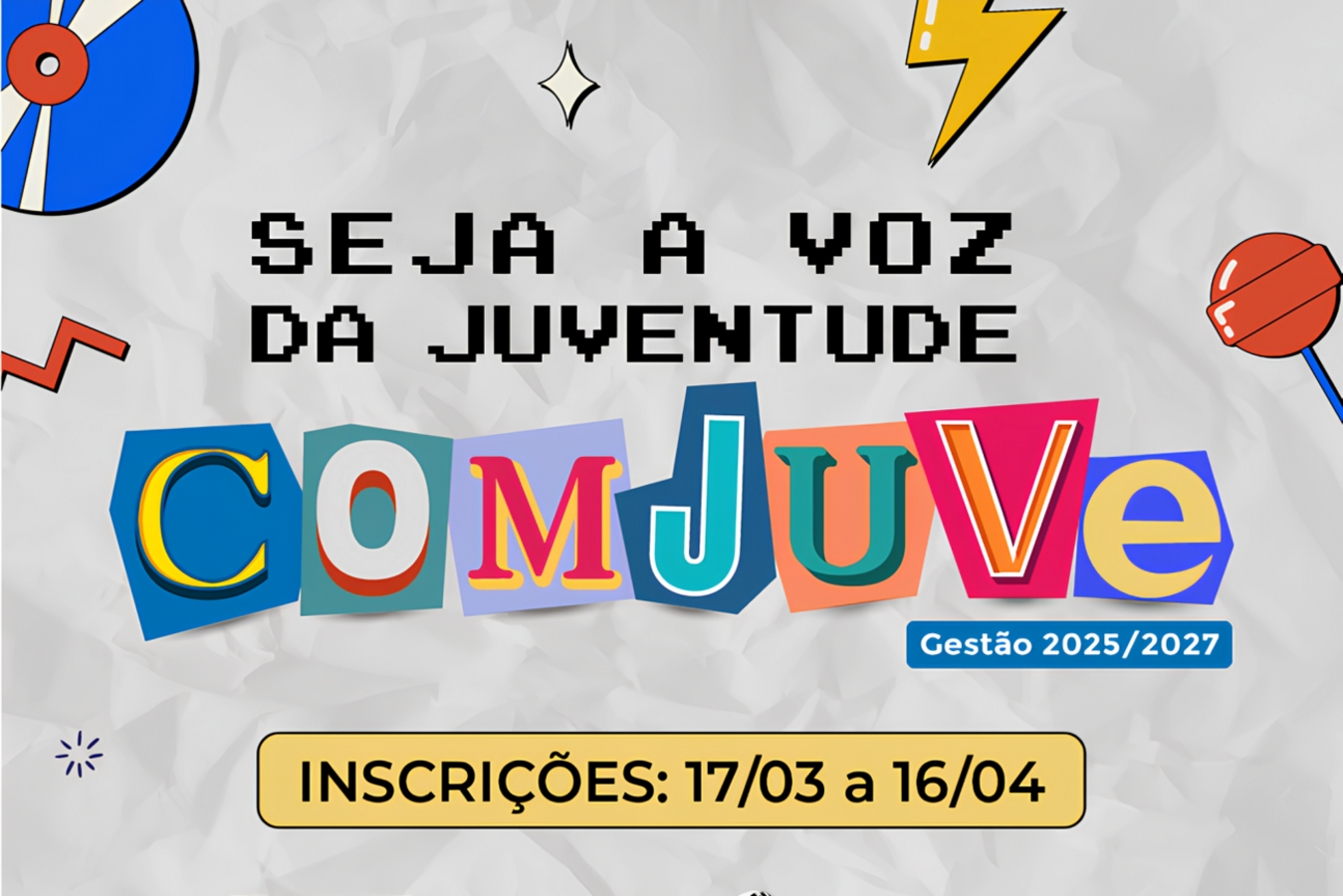 Das 16 cadeiras do Conselho Municipal de Juventude, oito são ocupadas por pessoas indicadas pelo poder público e as demais são preenchidas por entidades