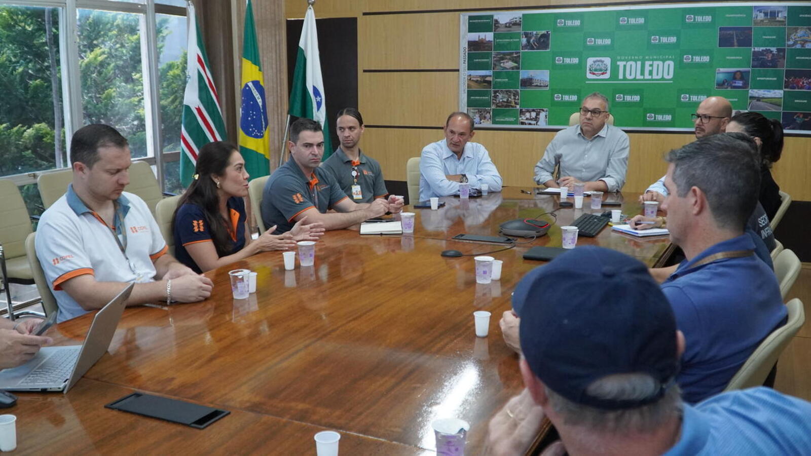 O encontro aconteceu na manhã desta sexta-feira (14) para discutir e alinhar detalhes para a realização de um fórum técnico da Copel com demais autoridades