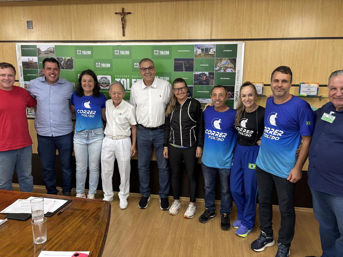 Associação Correr Toledo formaliza convite ao prefeito e alinham detalhes para viabilizar a realização da 12ª edição da competição
