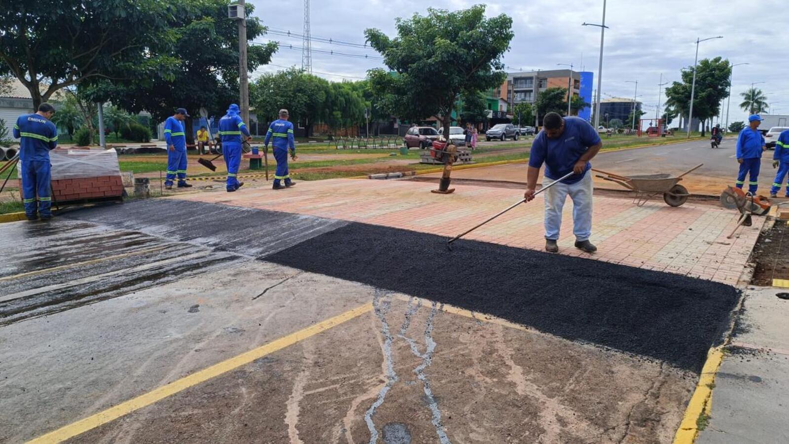 A partir de amanhã (4), equipes da Emdur executarão o mesmo trabalho, mas, dessa vez, na pista contrária da Avenida Maripá (sentido BR 163-Centro)